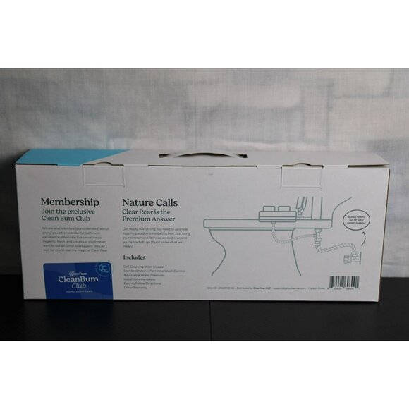 Clear Rear Bidet Attachment - Dual Nozzle W/Adjustable Water Pressure - NEW - Picture 3 of 5
